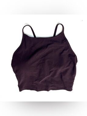 Old Navy Active StudioSmooth Sports Bra - Deep Plum Longline Padded Racerback